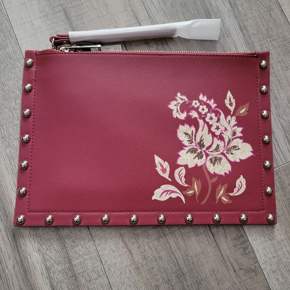 Red Clutch Wristlet Handbag - Picture 4 of 12
